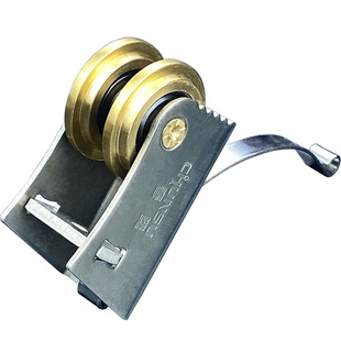 老式厨房卫生间不锈钢轮子移门玻璃铝合金门隔断门滑轮并排双排轮