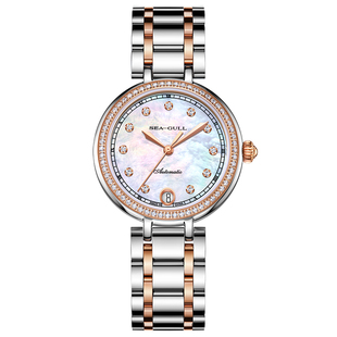 海鸥表手表女款机械表贝母盘女士腕表女表1053L送女友新年礼物