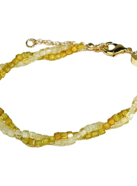 天然水晶锆石方糖手链