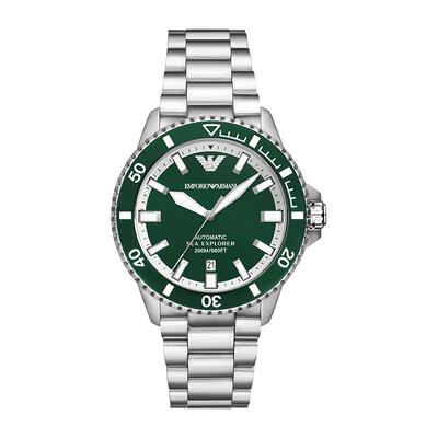 阿玛尼绿水鬼夜光男表