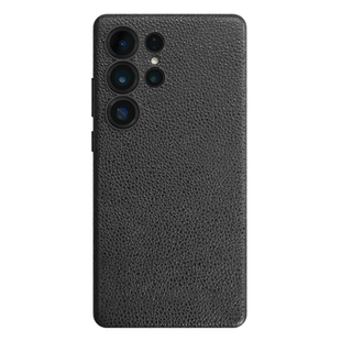 Sipolg适用三星S25Ultra系列真皮手机壳新款磁吸牛皮保护套姬路黑栈革皮质防滑全包防摔高档薄创意男女