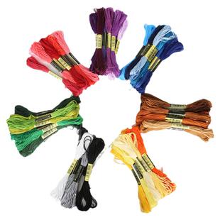 百色缠花线十字刺绣线花棉线 缠绕发簪补线缠花手工diy配件材料包