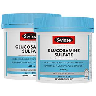 【自营】Swisse 斯维诗关节片氨葡萄糖胺片软骨素维骨力180粒*2