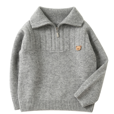 儿童羊绒衫男童毛衣开衫秋冬款