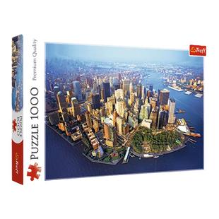 Trefl纽约鸟瞰城市风景拼图1000片平面成人益智减压正品官方玩具