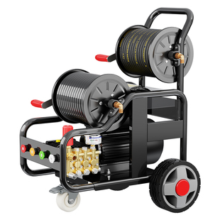 黑猫驰骋高压管道疏通机220V家用下水道商用污水管道水老鼠清洗机