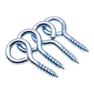 镀锌羊眼圈自攻螺丝钉挂钩吊环铁钩子灯钩带环羊眼钉羊眼螺丝带圈