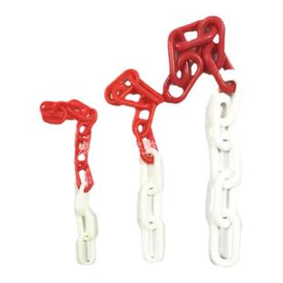 6mm8mm10mm高强度环保塑料链条 隔离警示路锥链条 红白黄黑链接