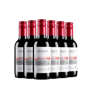 拉菲红酒智利进口巴斯克赤霞珠小瓶红酒整箱干红葡萄酒187ml*6