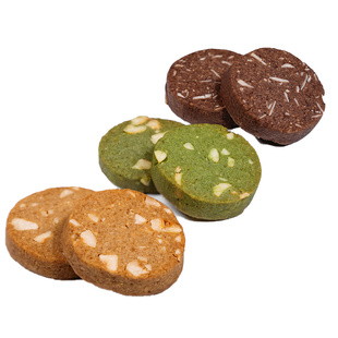 造作甜时坚果黄油曲奇咖啡抹茶可可0无添加蔗糖手工饼干小零食