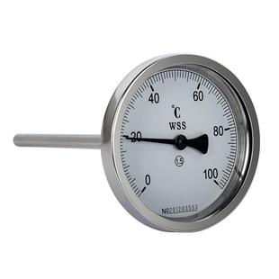 高精度双金属温度计径轴向不锈钢防腐耐震锅炉管道工业温度表远传