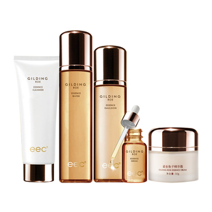 eec鱼子酱多肽蛋白保湿鎏金五件套护肤品补水修护水乳男女可用