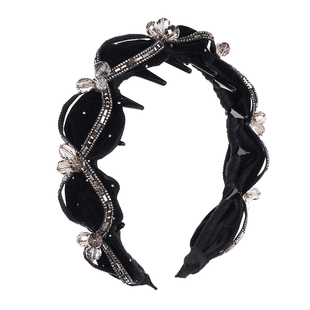 时宴泡芙 璀璨星河发箍波浪日常秋冬丝绒头箍增高颅顶显发量发饰