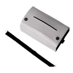 原创马鞍皮车载纸巾盒奶油风高档餐巾纸抽盒扶手箱椅背挂式抽纸套