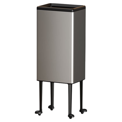 厨房专用高款带轮垃圾桶