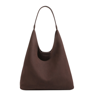 香港代购复古磨砂皮托特包女冬季百搭休闲腋下包大容量通勤子母包