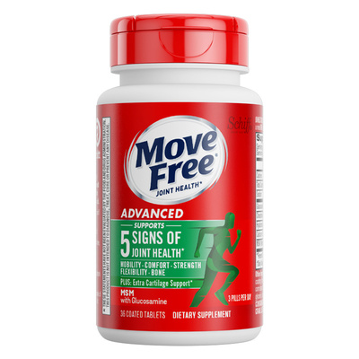 美国进口Schiff Move Free/益节氨糖维骨力氨基葡萄糖软骨素36粒