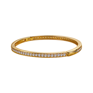 西大班D色级莫桑钻爆闪满天星手镯简约高级感通体S925银素圈手环