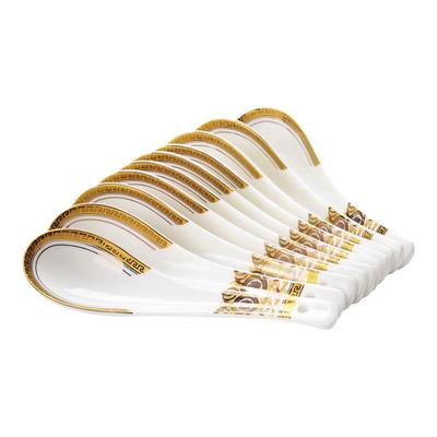 小汤勺骨瓷家用轻奢长柄吃饭勺