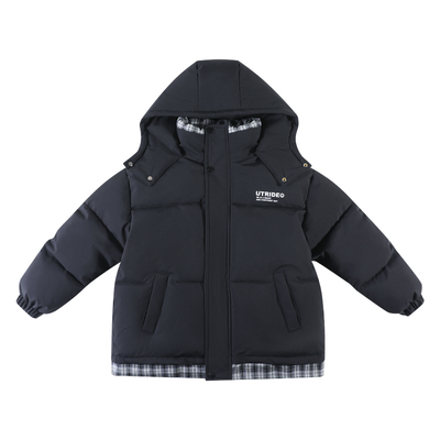 男童冬季棉衣中大男孩羽绒棉服厚