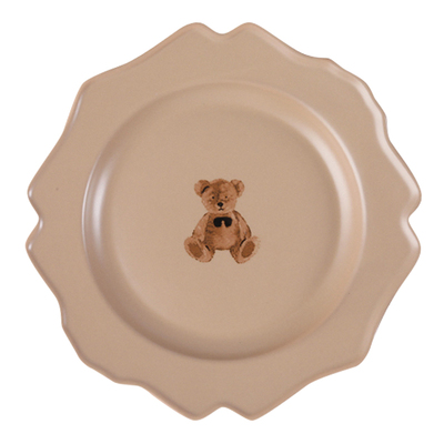 网红复古小熊儿童盘碗餐具套装