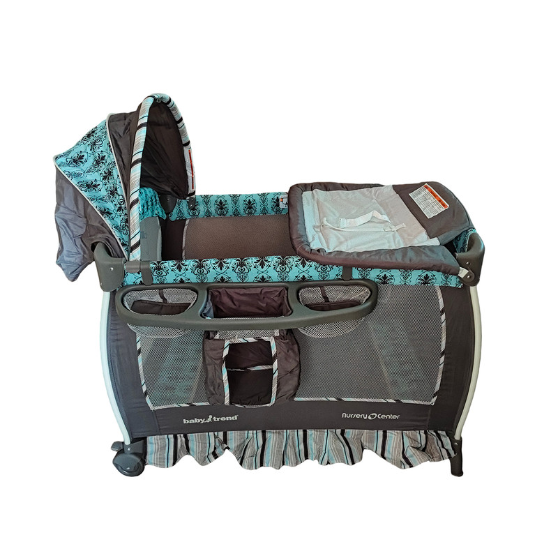 (特价清仓9台)ASTM/EN安全认证Babytrend 游戏床婴儿床travel cot