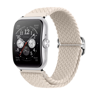 适用oppowatch 1/2/3/pro滑扣新款编织表带oppowatch SE智能手表带新尼龙替换带watch3透气防水非原装配件