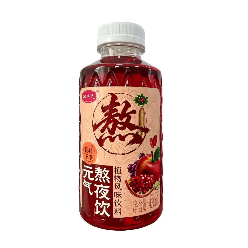 元气熬夜饮整箱420ml*6瓶加班熬夜喝无色素无防腐剂草本植物饮料