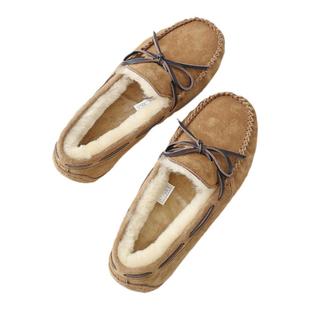 auggh豆豆鞋男羊皮毛一体加绒真皮毛毛鞋软底懒人鞋雪地靴АUGGН