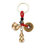 百福聚财缸纯黄铜米缸聚财铜缸聚宝盆钥匙扣招财进宝挂件摆件葫芦