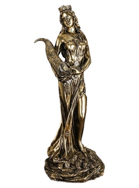 希腊财富女神装饰塑像模型摆件