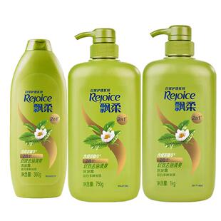 飘柔洗发水绿茶清爽去油洗发露大瓶柔顺护发洗头膏家庭装正品官方