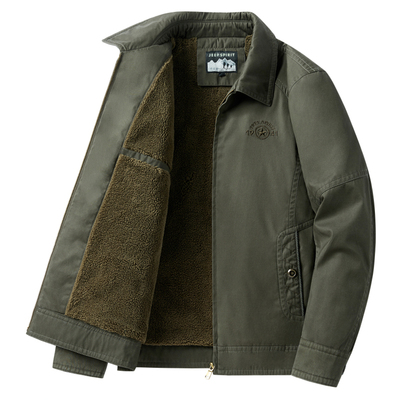 吉普夹克外套纯棉翻领外套