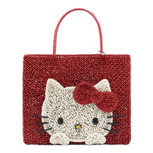 ANTEPRIMA三丽鸥kitty联名款女包新年红手提托特包大容量轻奢包