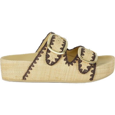 【折扣】Loeffler Randall 女刺绣编织草拖鞋凉鞋
