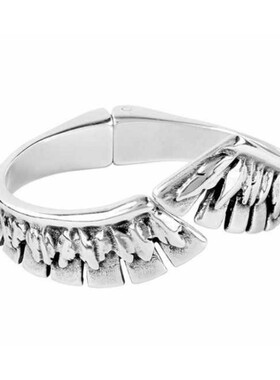 西班牙UNOde50羽毛叶子中性款手镯 手工欧美轻奢镀银做旧复古日系