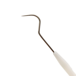 便携式不锈钢牙签家用金属掏牙工具随身抠牙塞牙剔牙针20支大弯钩