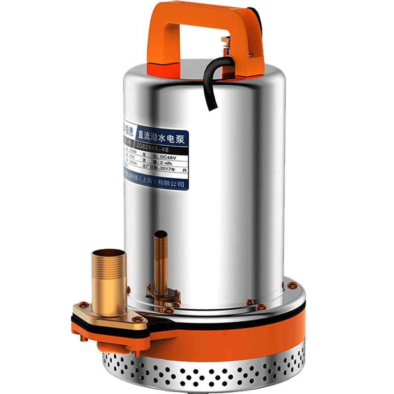 臣源直流潜水泵48V60V家用电瓶电动车抽水泵农用小型12V24V高扬程