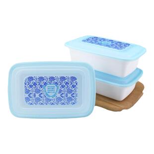 一次性餐盒加厚长方形外卖盒1250美式餐盒饭菜便当盒pp塑料打包盒