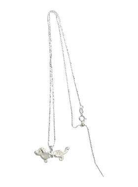 燕归原创弹簧小狗纯银圣诞节项链