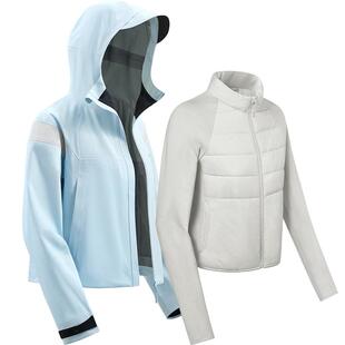 蕉下女气绒冲锋衣女三合一短款户外防水防风保暖外套进藏登山衣服