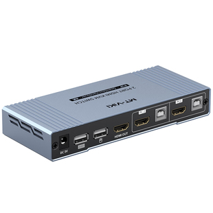 迈拓维矩 HDMI无缝KVM切换器2进1出 秒切不黑屏 共享一套键鼠显示器 MT-HK201W