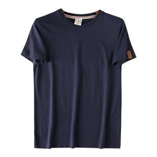 299港币！全棉水洗磨毛面料纯色百搭圆领短袖T恤男士时尚休闲上衣