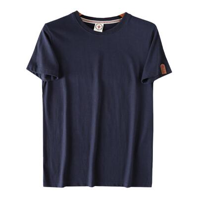 港币全棉水洗磨毛圆领短袖