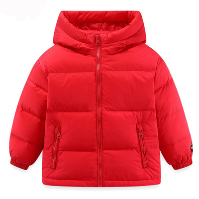 迪士尼童装儿童轻薄羽绒服男童面包服女童冬装新款90白鸭绒防寒服