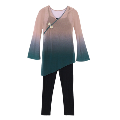 古典舞演出服上衣女身韵纱衣民族舞练功服中国舞艺考形体表演服装