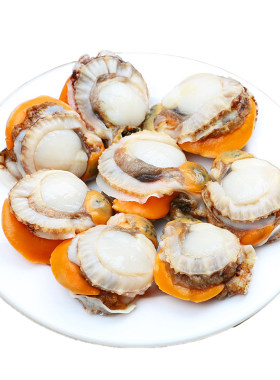 北海湾超大扇贝肉带膏带黄6袋