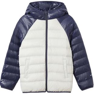 探路者儿童羽绒服2025秋款新品男童防风外套女童连帽保暖羽绒服