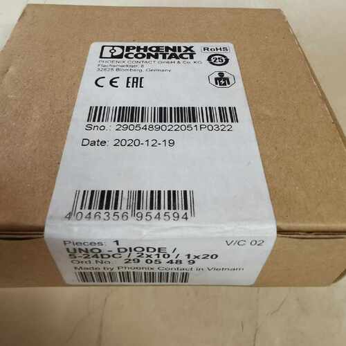 UNO-DIODE/5-24DC/2*10/1*2 菲尼克斯二极管 工业配件
