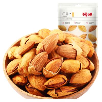 百草味巴旦木100g坚果炒货